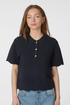 Soko Wave Knit Tee | Midnight Blue | Strik fra Neo Noir