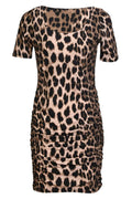 Alma Ss Turn Dress | Big Lux Leo Fossil