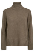 Aima Cashmere Highneck Knit |  Brindle