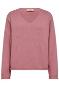 Bine Ls V-Neck Knit  |  Cashmere Rose