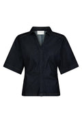 Spenda Denim Blouse | Dark Blue