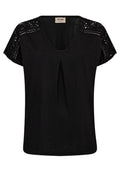 Dayo V-Neck Tee |  Black