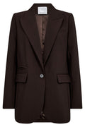 Vola Single Oversize Blazer 30050 | Dark Brown