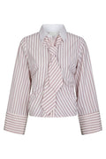 Francesca Stripe Shirt | Rose