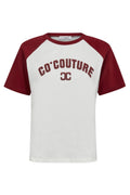 Edge Block Tee 33169 | Of Burgundy