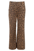 Abbie Box Stretch Pant | Leopard
