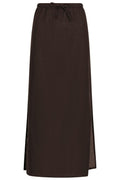 Noa Linen Skirt | Dark Brown
