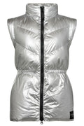Metalcc Puffer Vest | Silver