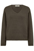 Bine Ls V-Neck Knit  |  Sea Turtle