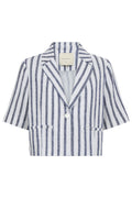 Lavisco Jacket 205910 | Brilliant White Deep Ultrama