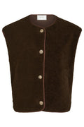 Mariko Teddy Vest | Dark Brown
