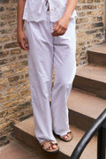 William Embroidery Pants | White
