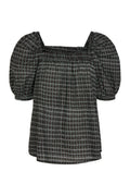 Tiia-Blouse | Black Offwhite