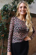 Mesh Ls Tshirt | Lux Leo Rasberry Heart