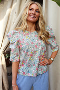 Winnie Blouse | Ivory Floral