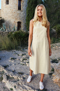 Rikke Denim Dress | Cashew Creme