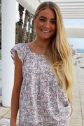 Gina Top | Romantic Flower