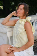Veda Stripe Top | Light Yellow