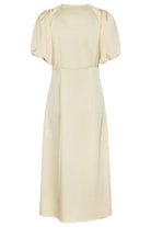 Illana Heavy Sateen Dress | Light Yellow | Kjole fra Neo Noir