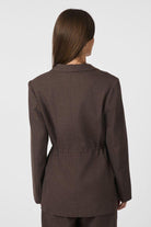 Jemmie Melange Blazer | Brown Melange | Blazers fra Neo Noir