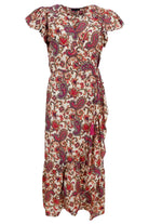 Luna Flared Wrap Dress | Vivid Rouge | Kjole fra Black Colour