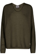 Thora V-Neck Knit | Grape Leaf