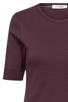 Granny SS Tee 33016 | Winered | T-Shirt fra Co'couture