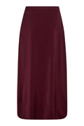 Adna Sateen Skirt 34164 | Burgundy