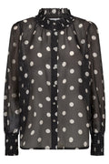 Drew Dot Shirt 35407 | Black Offwhite