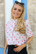 Ianna Ss Blouse | Check Bow