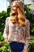 Maggie Ls Shirt | Pink Flower