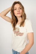 Nadine O-Ss Deco Tee |  Powder Pink