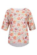 Alma Tshirt | Creamy Peach Flower
