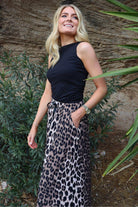 Alma Loose Skirt | Big Lux Leo Fossil | Nederdel fra Liberté