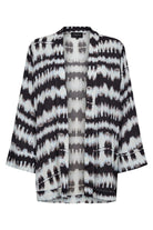 Tine Tie Dye Kimono | Black Blue Tie Dye | Kimono fra Liberté