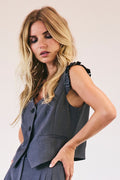 Liane Frill Tailor Vest 30274 | Dark Grey