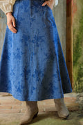 Fiola A-Skirt | Denim Blue