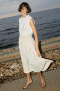 Sazha Mix Dress |  Ecru