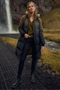 Nova Dip Dye Down Jacket | Fir Green