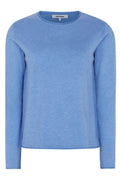 Marla O-Neck Roll Edge Knit | Azurine Melange