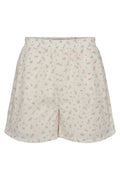 Sara Shorts | Creme Pink Flower