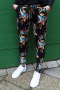 Alma Pants | Black Multicolor Paisley