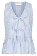 Manja Stripe Top | Light Blue