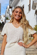 Odessa Ss Blouse | Creme