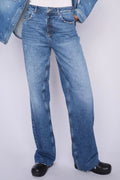 Relee Chrome Jeans Long | Long Mid Blue