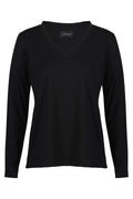 Ulla Ls Vneck Tshirt | Black