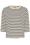 Brooklyn Tee | Beige Black