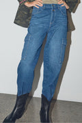 Adeline Stina Cargo Jeans Ankle | Blue