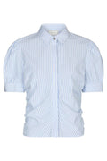 Frannie Stripe Shirt | Whitelight Blue