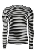 Srfenja Stripe O-Neck Top Sr124-303 |  Black